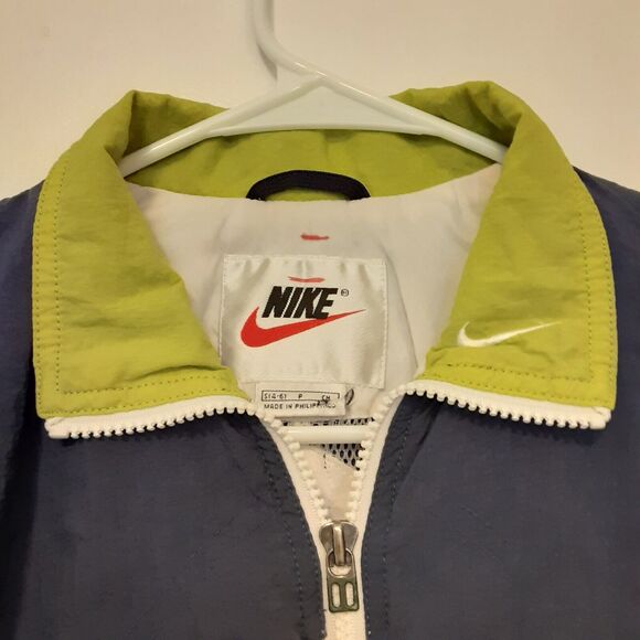 Vtg Nike Windbreaker Jacket Womens Small Full Zip Colorblock Breathable Y2K - Picture 2 of 9